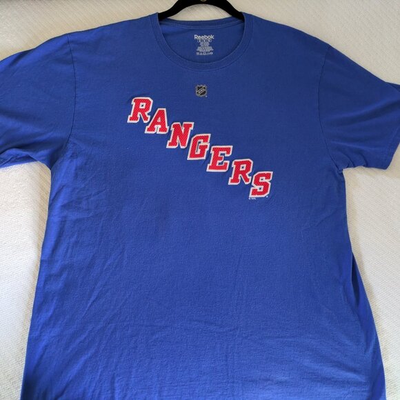 REEBOK - NHL - NEW YORK RANGERS T-SHIRT - FEATURING HENRIK LUNDQVIST - Picture 4 of 8